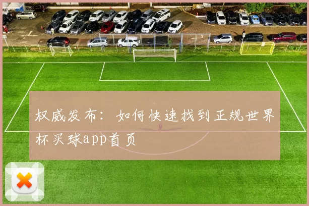 权威发布:如何快速找到正规世界杯买球app首页