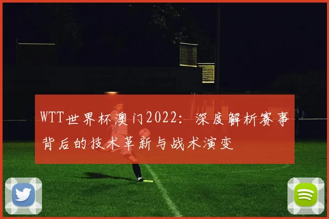 WTT世界杯澳门2022:深度解析赛事背后的技术革新与战术演变